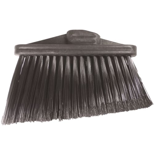 Better Brush Products® 11 In. Flagged Poly Light Angle Sweep, Black, Threaded Handle Sold Separately